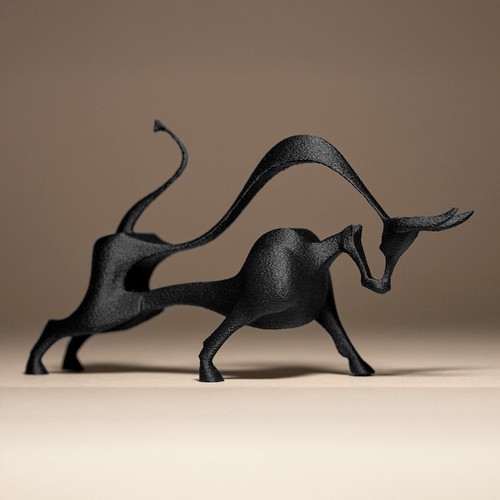 Hollow bull decor statue - hollow, |