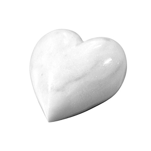 Herz weißer marmor carrara - herz,