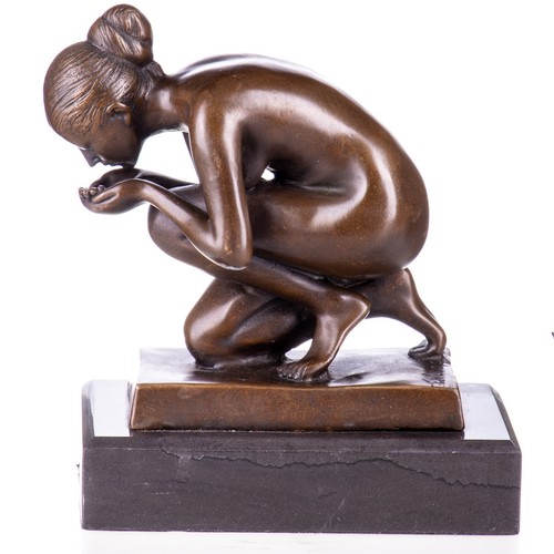 Bronze skulptur weiblicher - bronze,