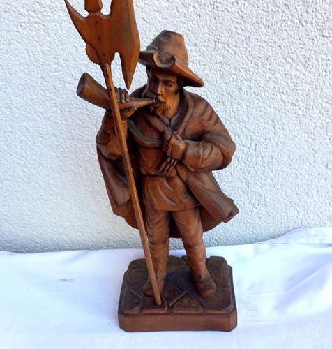 Figur nachtwächter holz - figur,