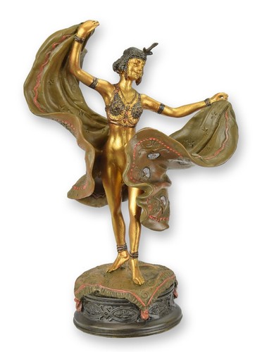 Bronzeskulptur einer tänzerin - bronzeskulptur,