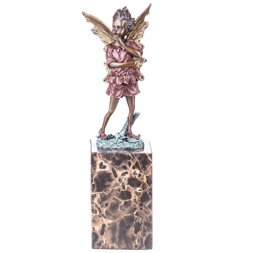 Fabrige bronze skulptur elfe - bronze,