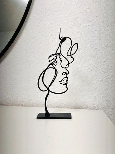 Skulptur frau mann paar - skulptur,