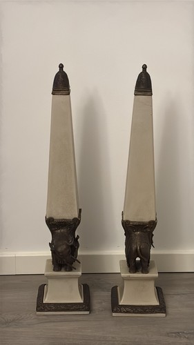 Paar porzellanobelisken mit - paar,