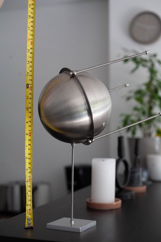 Skulptur edelstahl satellit - skulptur,