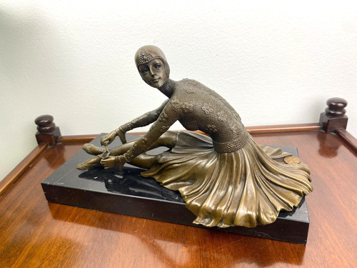 Bronze skulptur tänzerin - bronze,