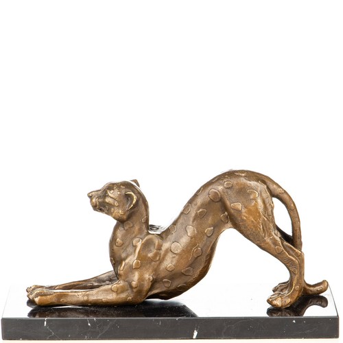 Bronze skulptur leopard art - skulptur,