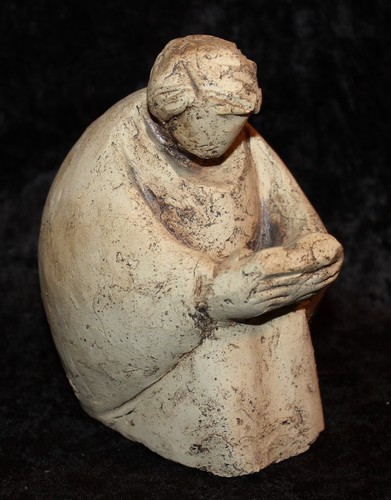 ältere signierte ton skulptur - signierte,