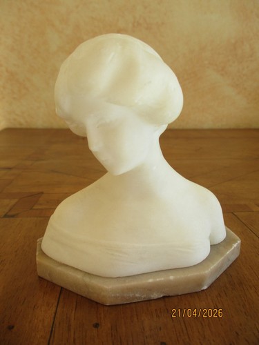 Mädchen büste alabaster - mädchen,