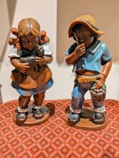 2 Wachsfiguren Skulpturen