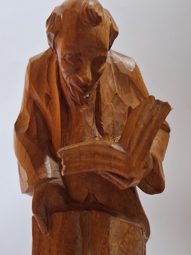 Alte holzfigur geschnitzt - holzfigur,
