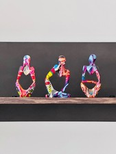 3er Set Abstrakte Skulpturen