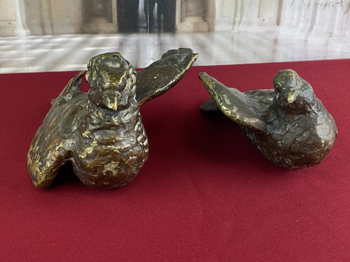 Paar antike bronze - antike,