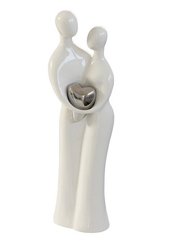 Skulptur paar mit herz - skulptur,