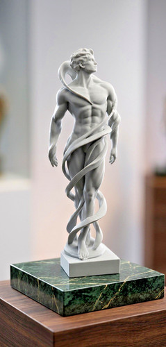 Moderne männerfigur skulptur - männerfigur,