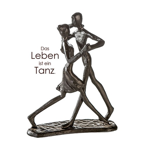 Skulptur tanzendes paar aus - tanzendes,