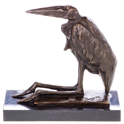 Bronze skulptur marabu nach - marabu,