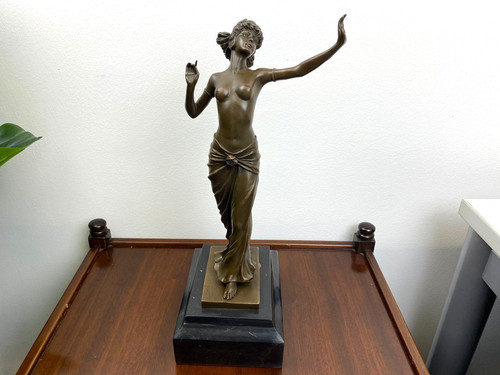 Bronze skulptur tänzerin - tänzerin, akt