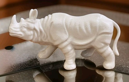 Keramik nashorn skulptur - nashorn,