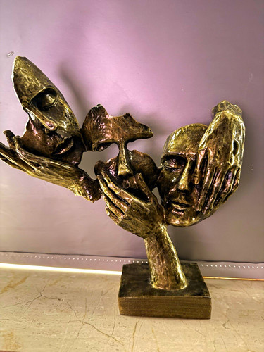 Abstrakte skulptur statue auf - abstrakte, skulptur/statue
