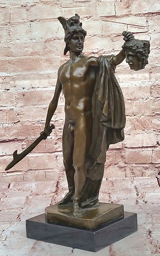 Perseus nude bronzefigur - perseus,