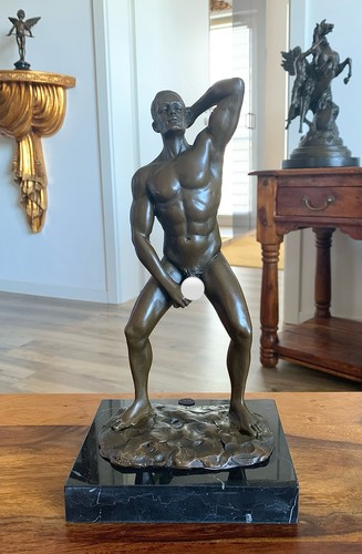 Bronzefigur männlicher akt - bronzefigur,