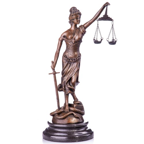 Bronze skulptur justitia - bronze,