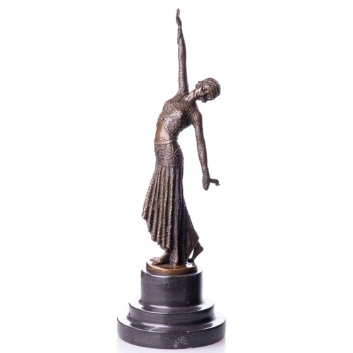 Bronze skulptur tänzerin auf - bronze,