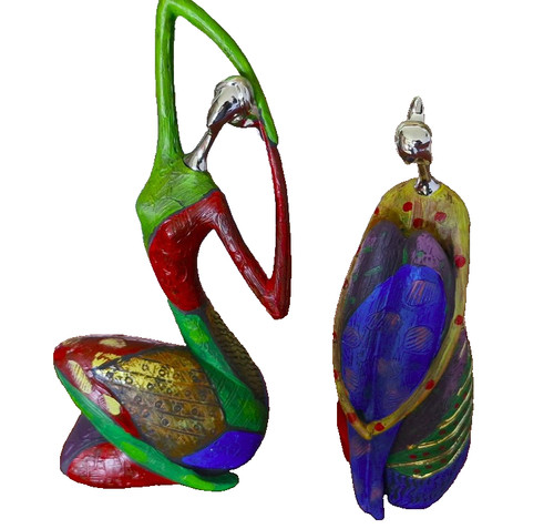 Skulptur frau modern - 2x,