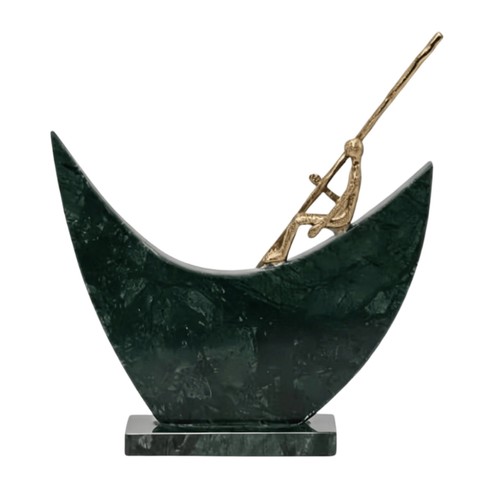 Skulptur mit marmorsockel - skulptur,