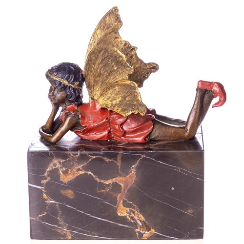 Fabrige bronze skulptur elfe - bronze,