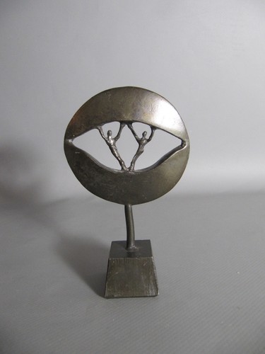 Metall skulptur figuren - skulptur,