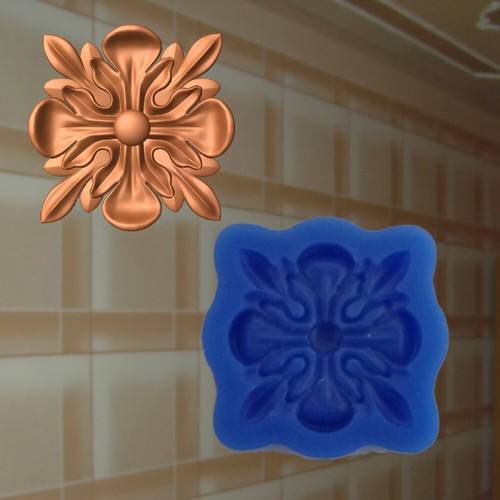 Stuck rosette gießform - rosette,