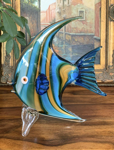 Glasfigur fisch skulptur glas - glasfigur,